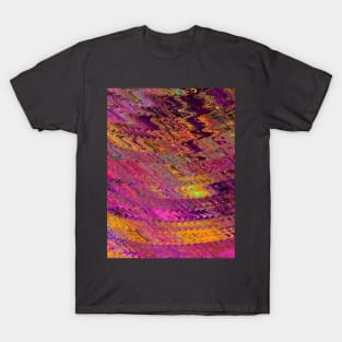 abstract waves bright color T-Shirt